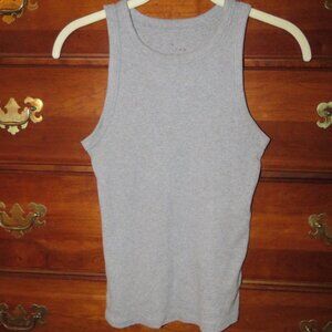 Target A New Day Sleeveless Heather Gray Ribbed Tank Top Small (Runs Small)